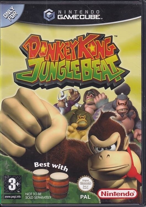 Donkey Kong Jungle Beat - GameCube spil (B Grade) (Used) (eng)